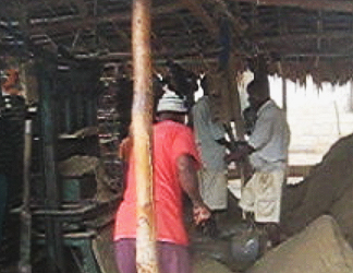 Workers in a Blockwork in Lindi Tanzania